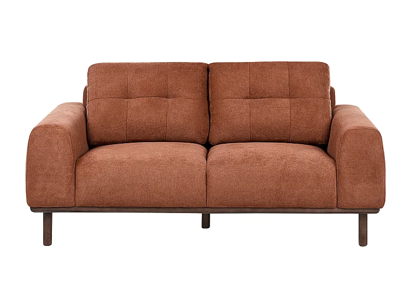 Sofa LAURILA Stoff Goldbraun 2-Sitzer
