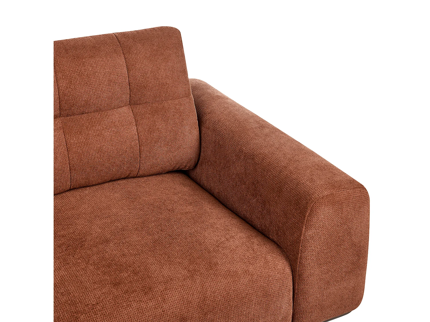 Sofa LAURILA Stoff Goldbraun 2-Sitzer