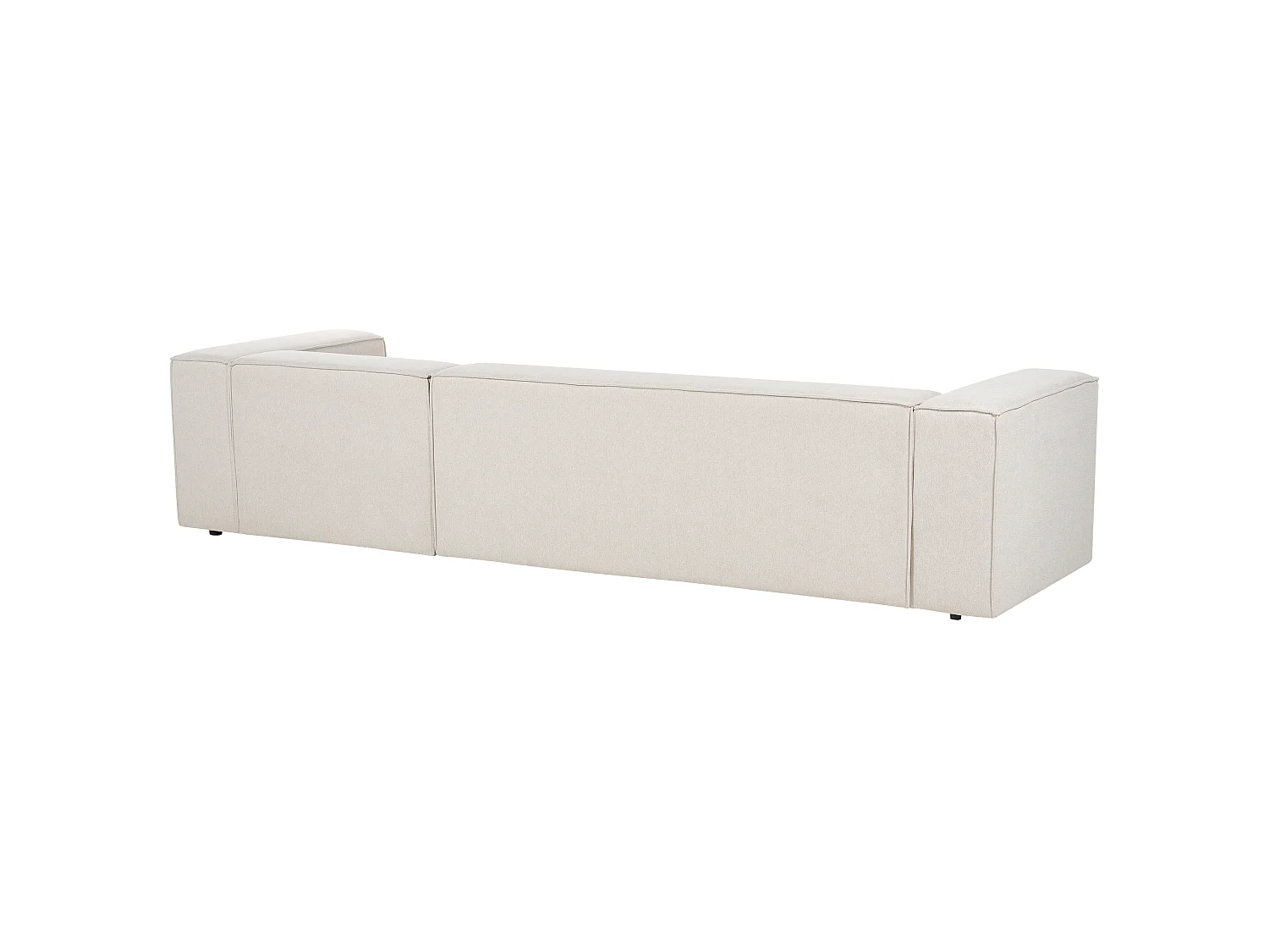 Ecksofa VERNON Stoff Hellbeige 3-Sitzer linksseitig
