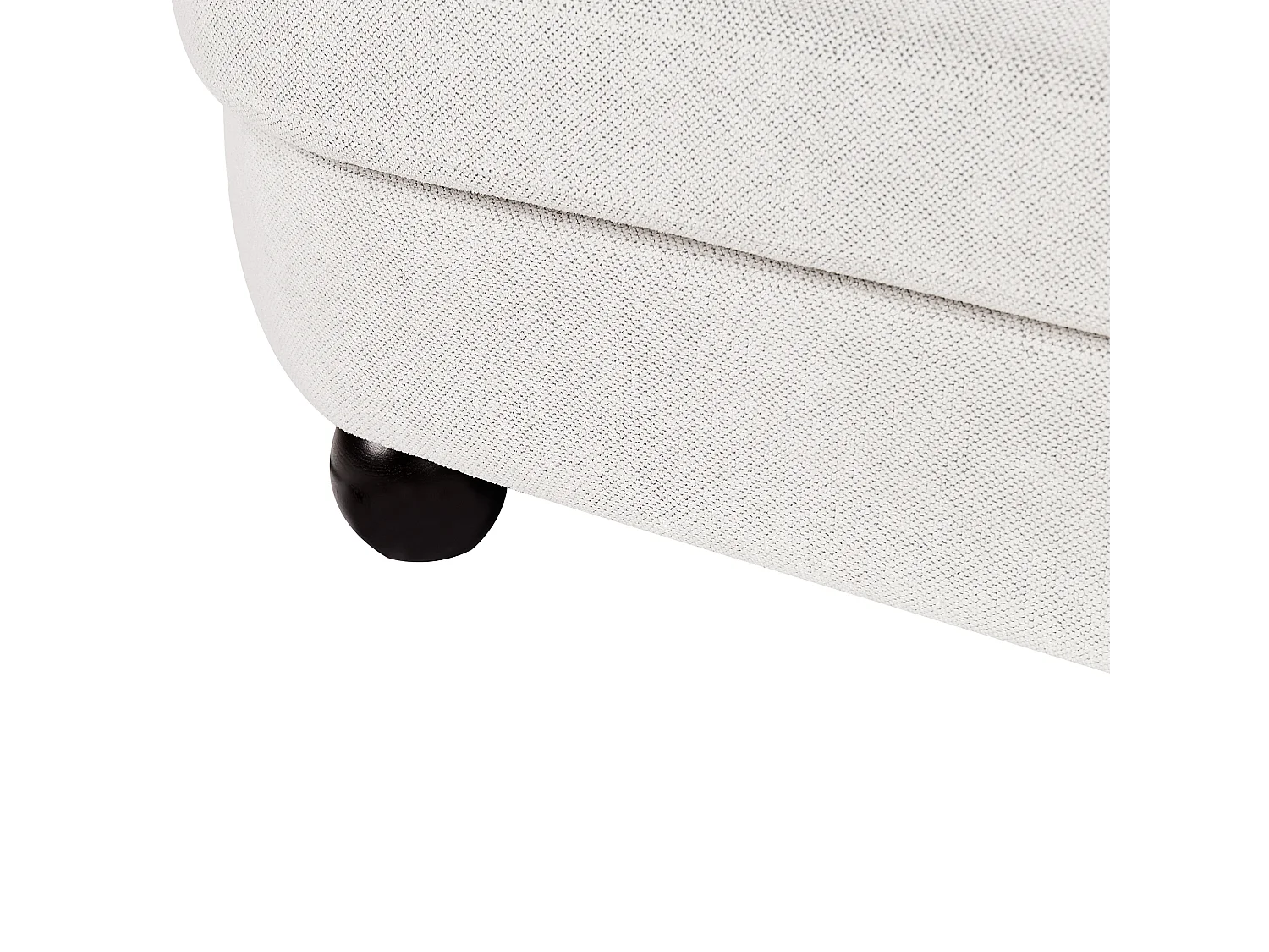 Divano FANSEN Tessuto Bianco sporco con cuscino 3 posti