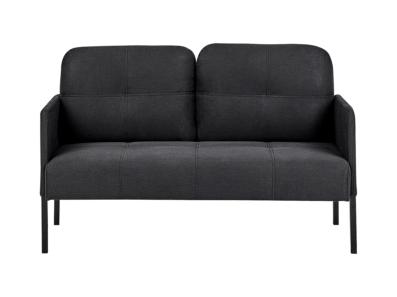 Banc rembourré 2 places LAHTI Tissu Gris graphite