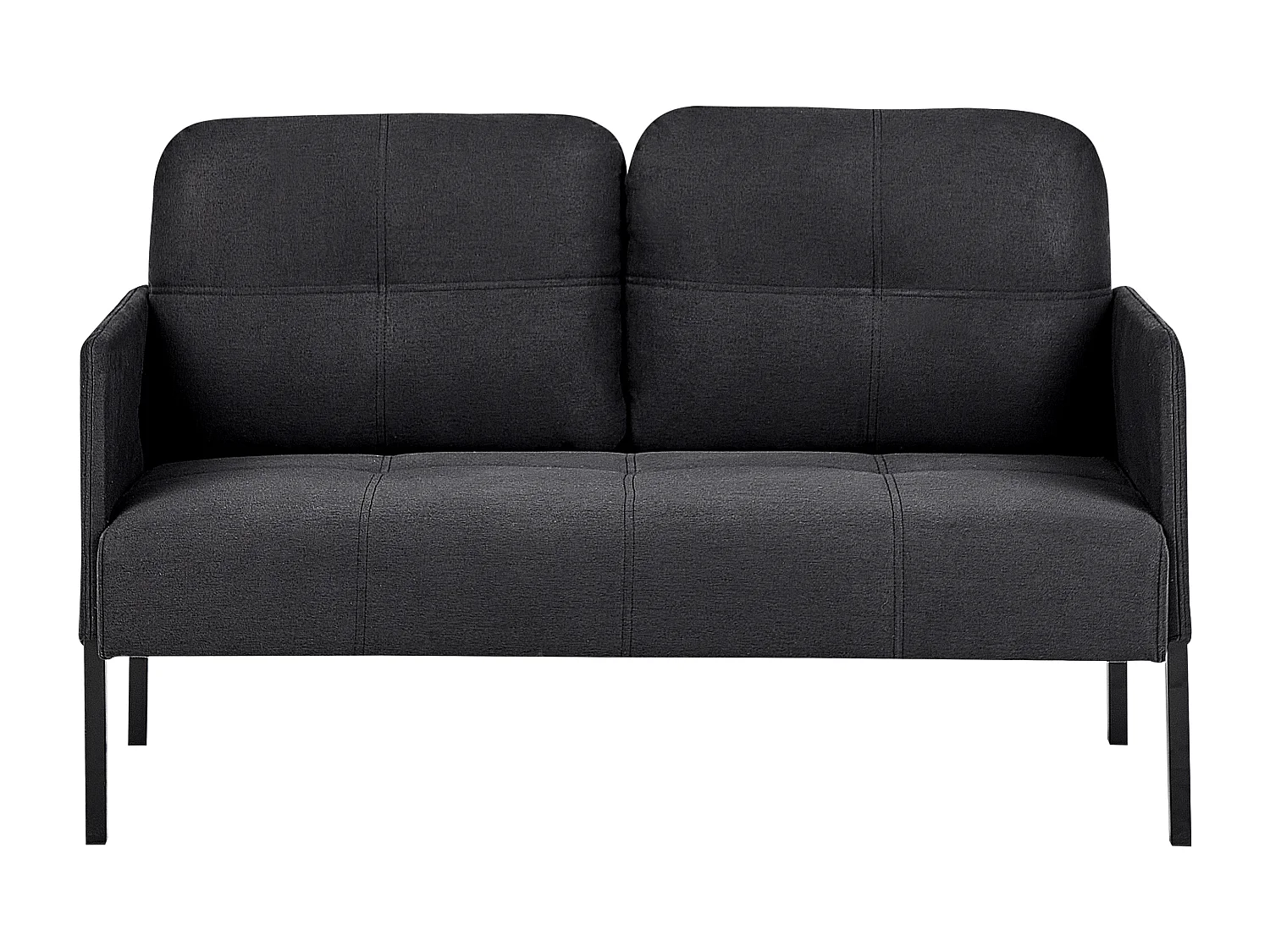 Banc rembourré 2 places LAHTI Tissu Gris graphite