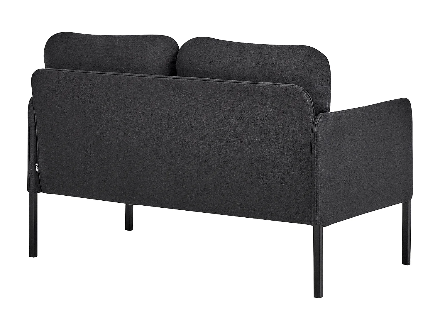 Banc rembourré 2 places LAHTI Tissu Gris graphite