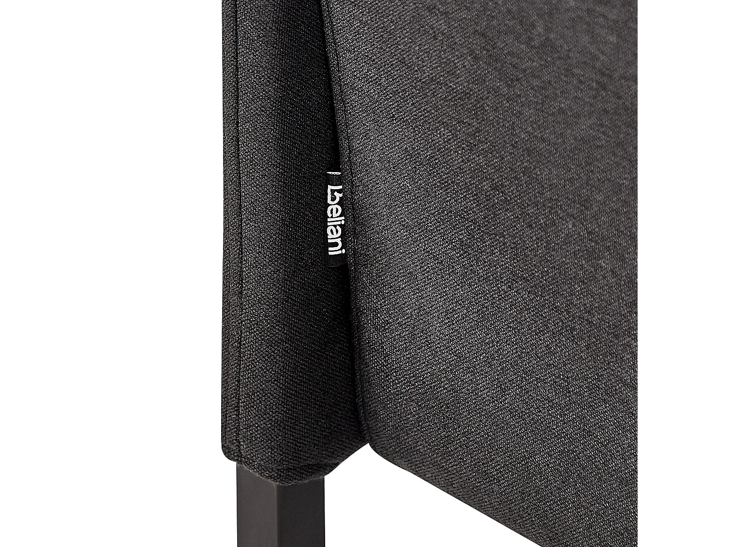 Banc rembourré 2 places LAHTI Tissu Gris graphite