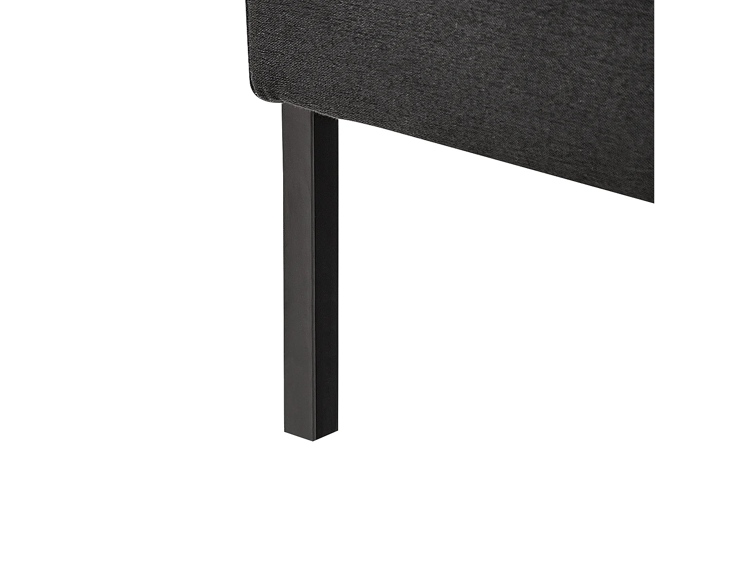 Banc rembourré 2 places LAHTI Tissu Gris graphite