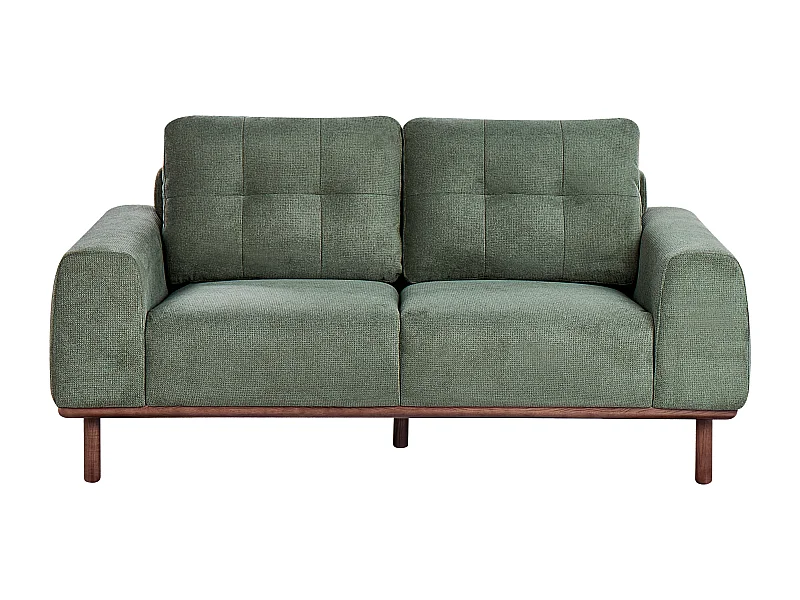 Sofa LAURILA Stoff Grün 2-Sitzer