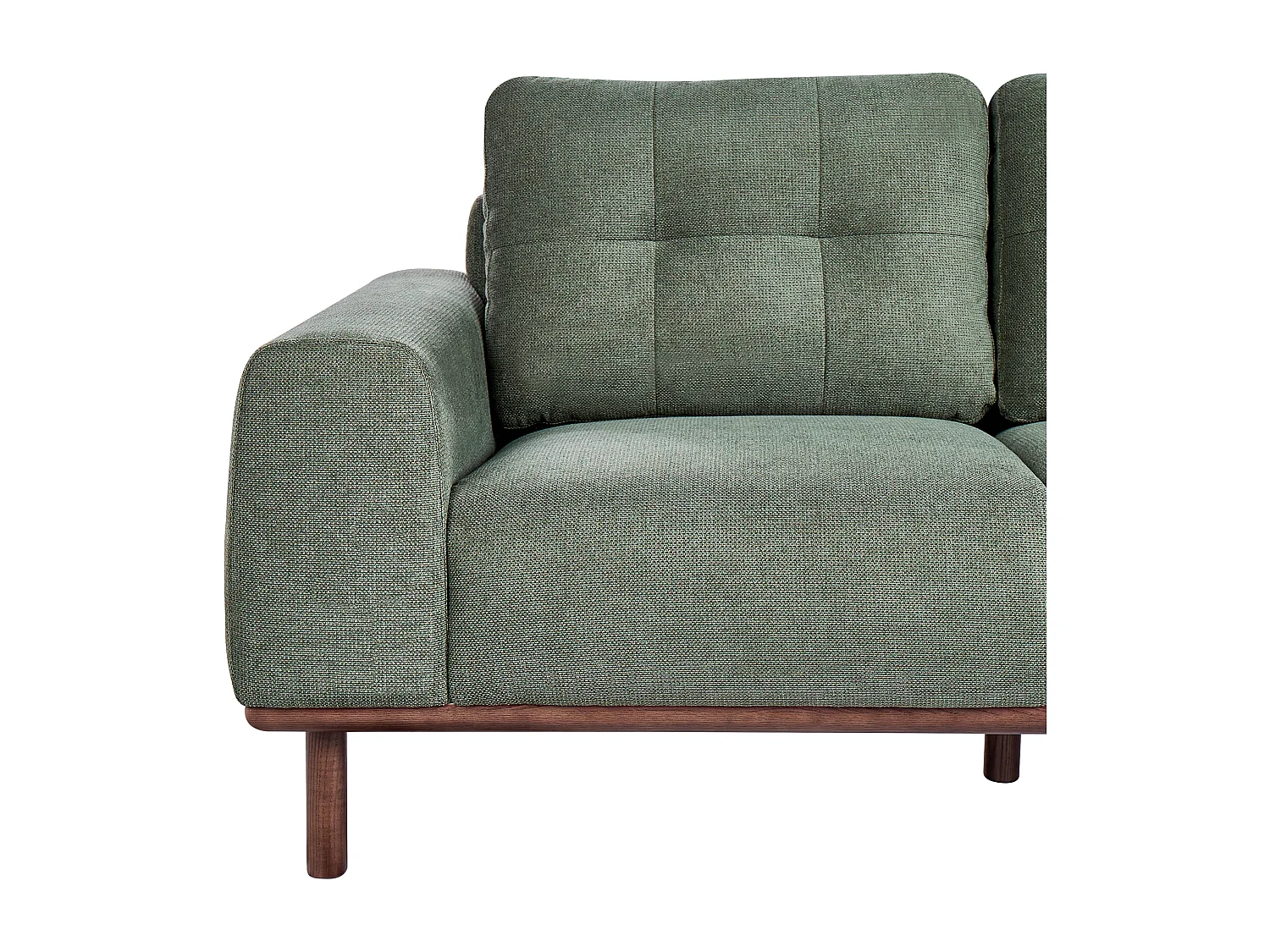 Canapé 2 places LAURILA Tissu Vert