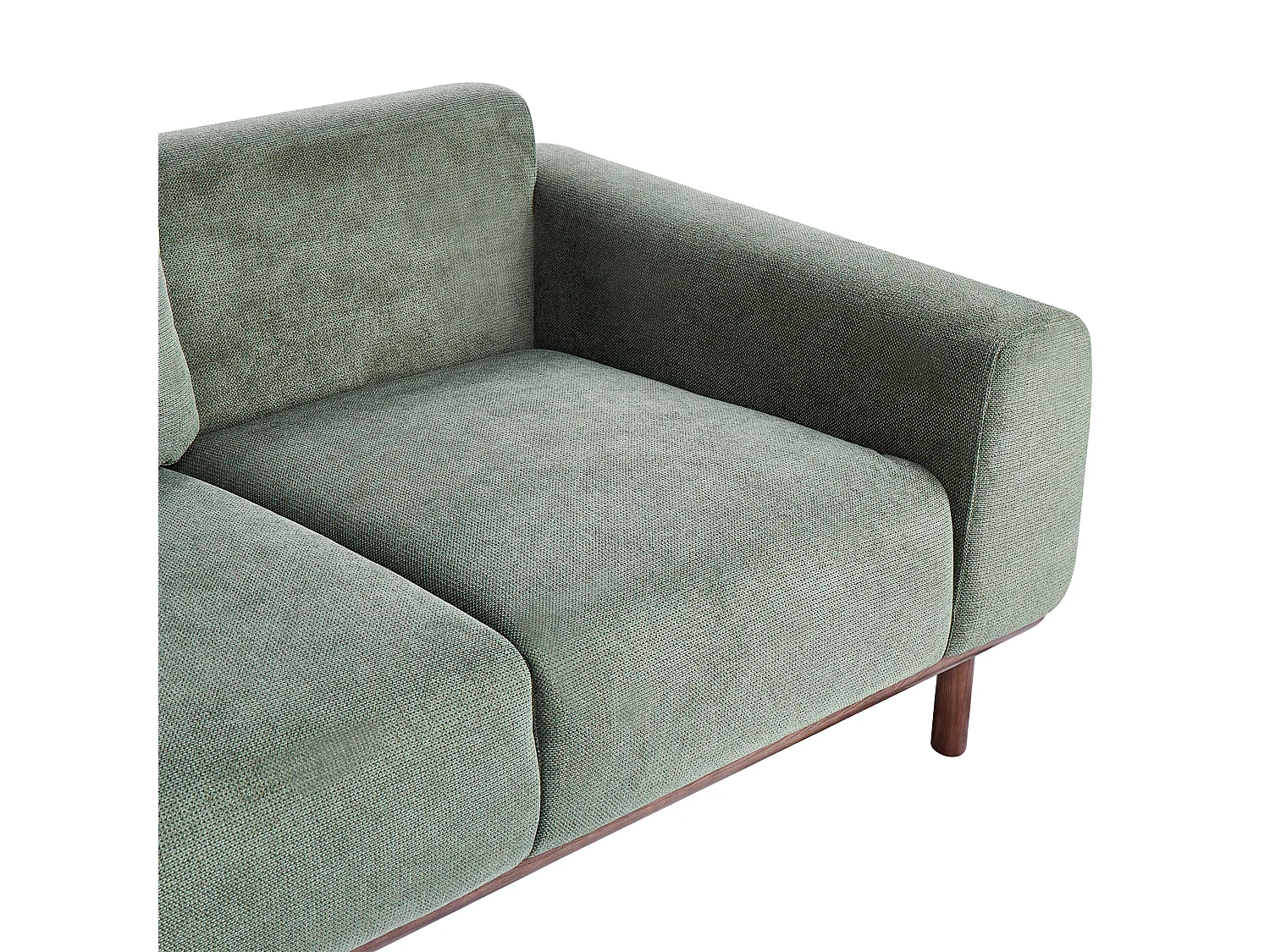 Canapé 2 places LAURILA Tissu Vert