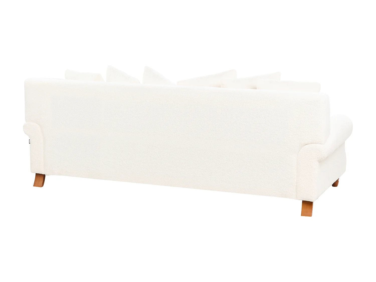 Canapé 3 places EIKE Bouclé Blanc