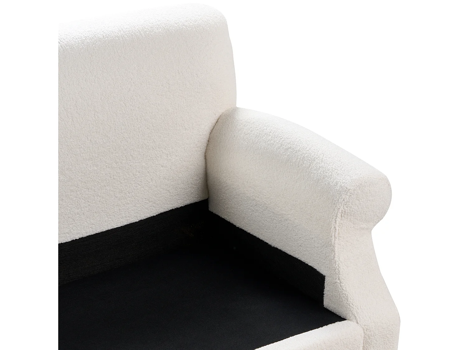 Canapé 3 places EIKE Bouclé Blanc