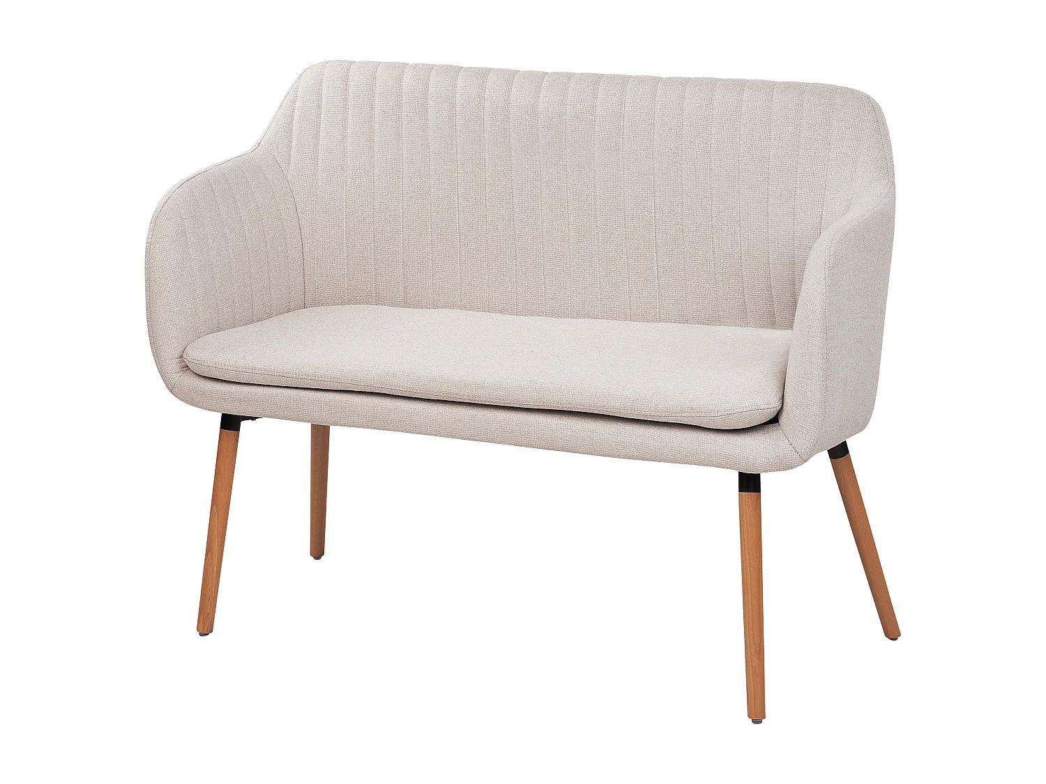 Gestoffeerde bank TABY Stof Lichtbeige 2-zitter