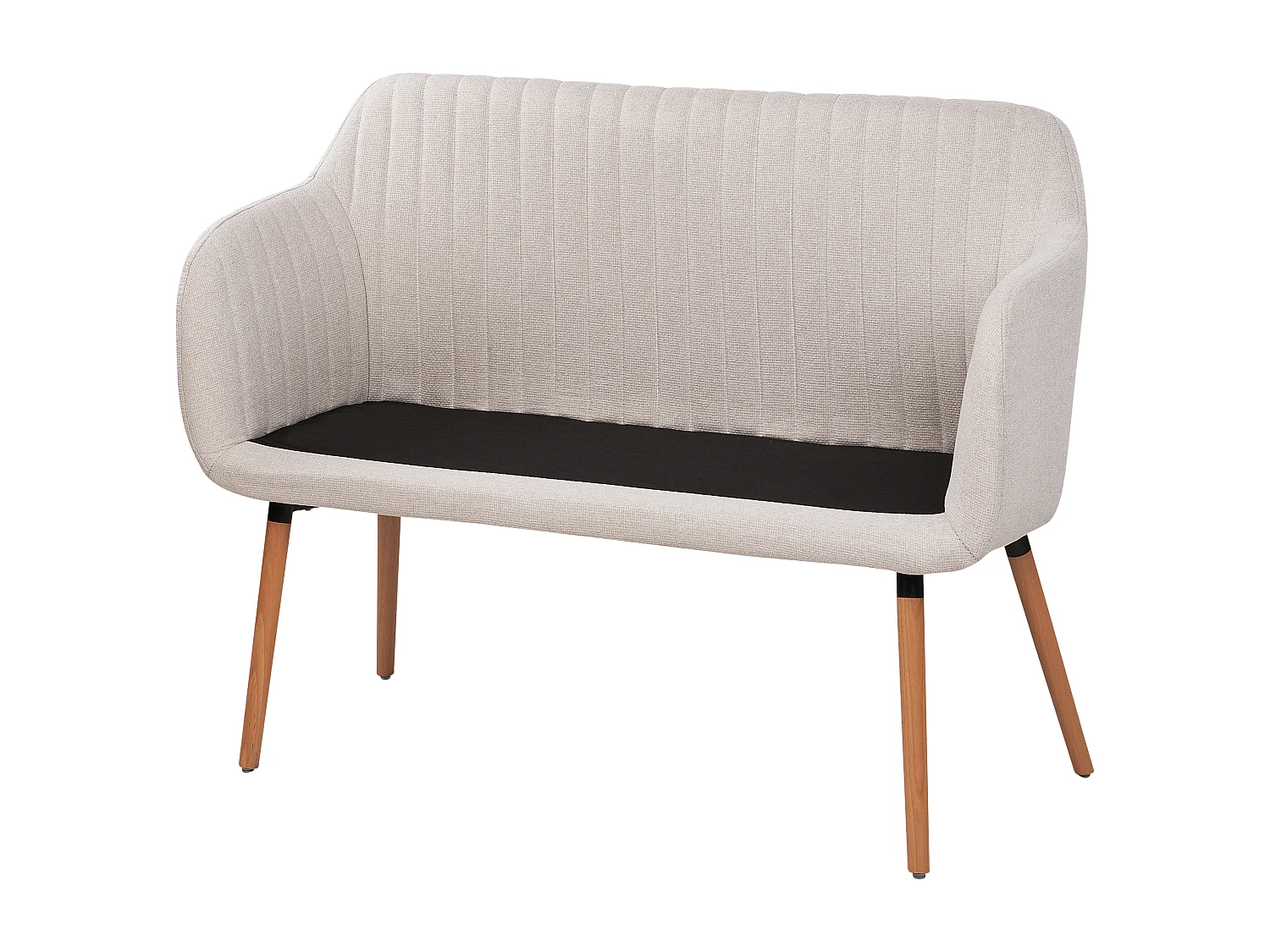 Gestoffeerde bank TABY Stof Lichtbeige 2-zitter