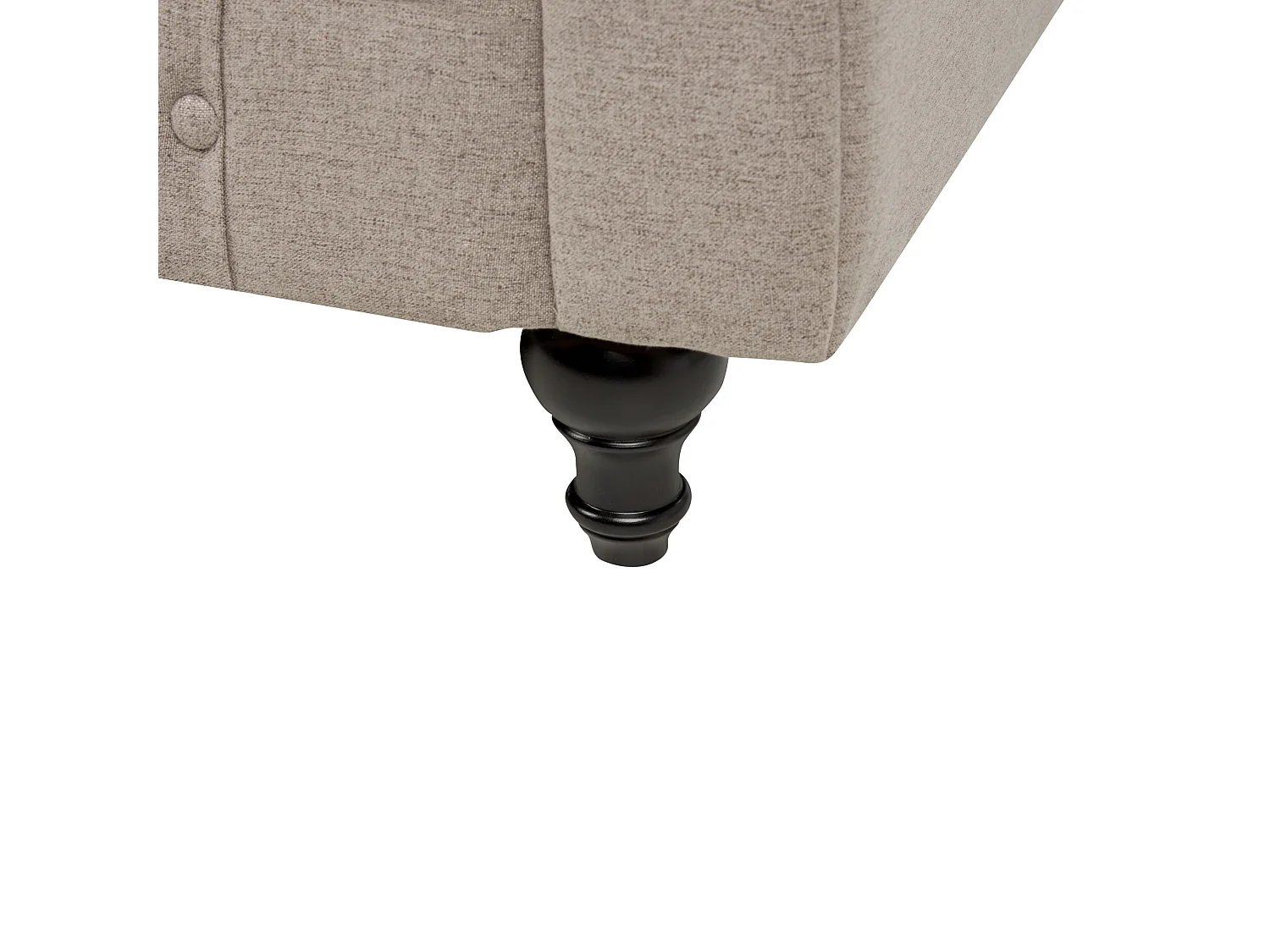 Canapé 3 places CHESTERFIELD Tissu Taupe