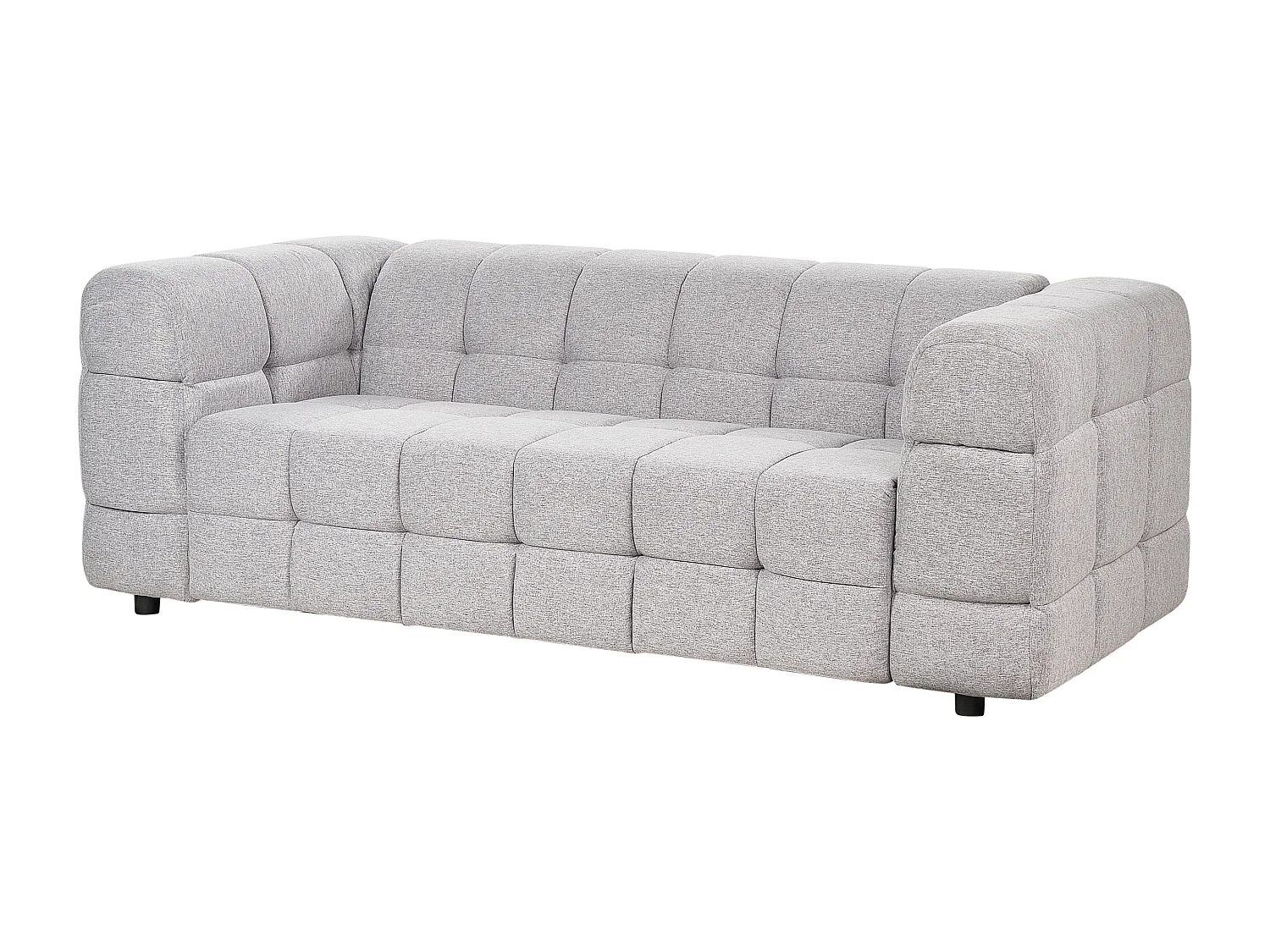 Canapé 3 places MULLOLA Tissu Gris clair