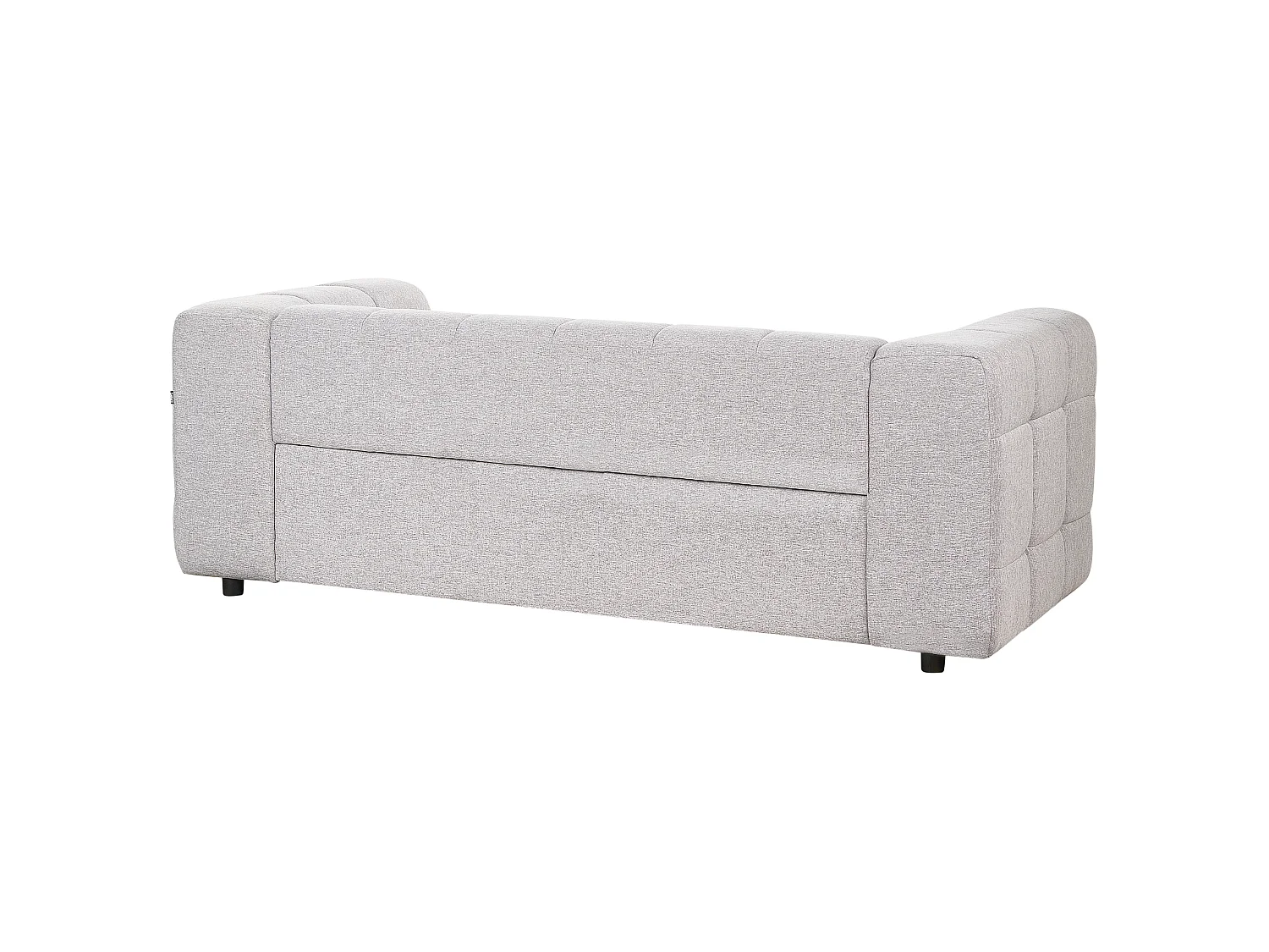 Sofa MULLOLA Stoff Hellgrau 3-Sitzer