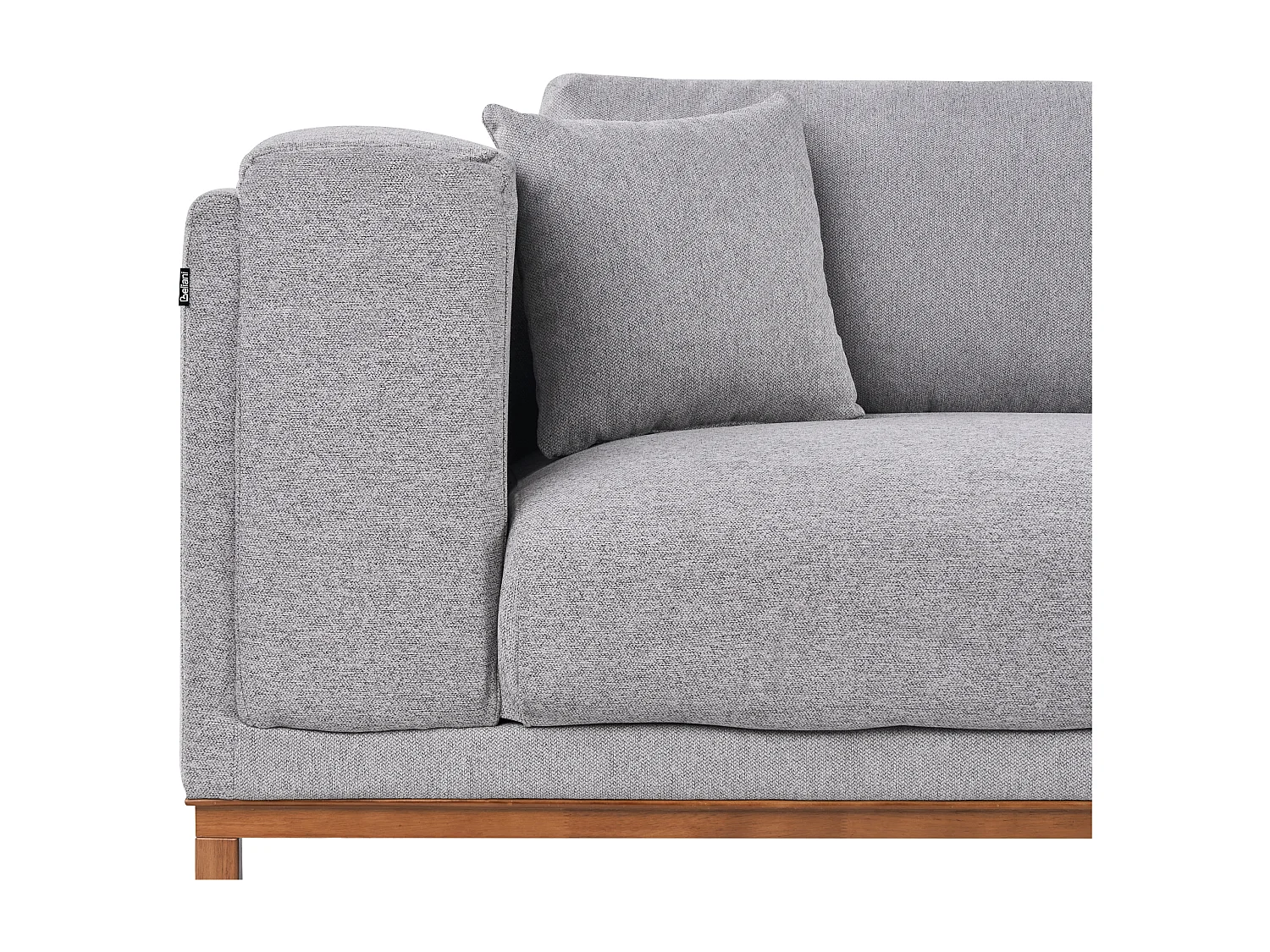 Divano VENG Tessuto Grigio 4 posti