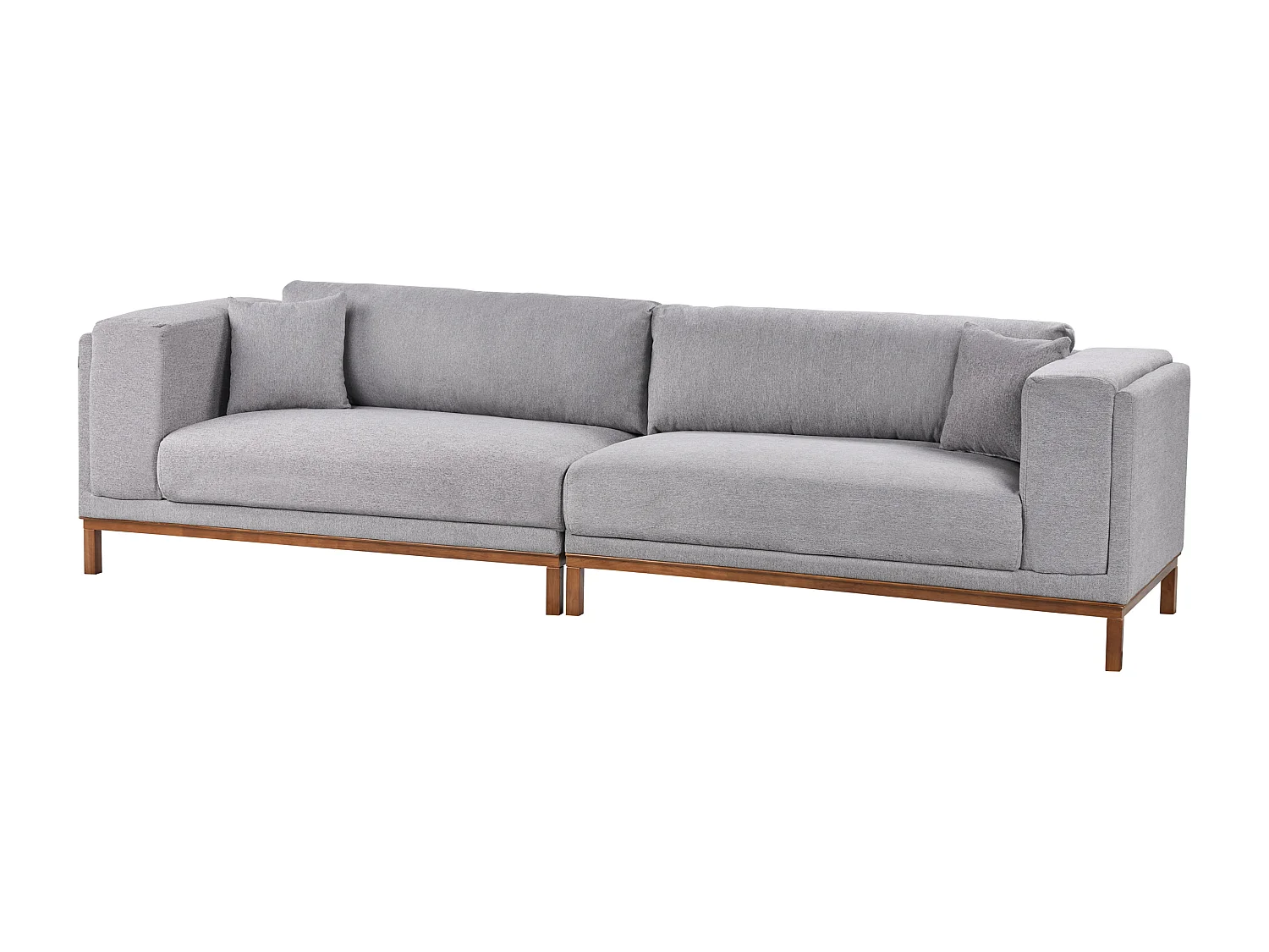 Divano VENG Tessuto Grigio 4 posti