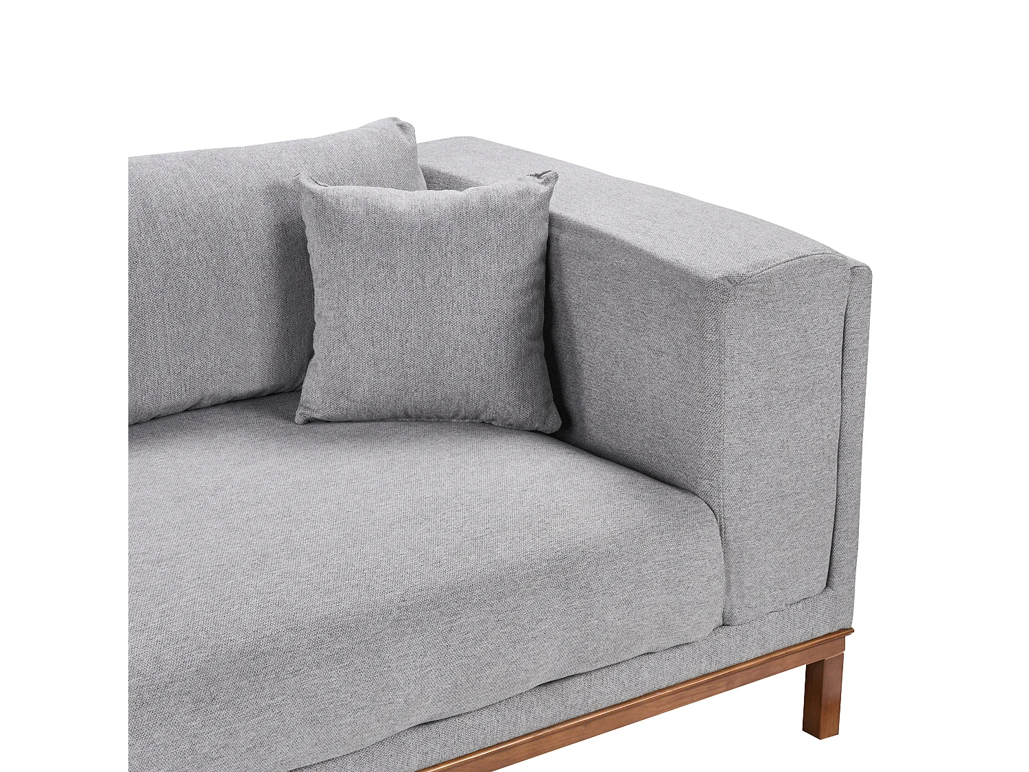 Divano VENG Tessuto Grigio 4 posti