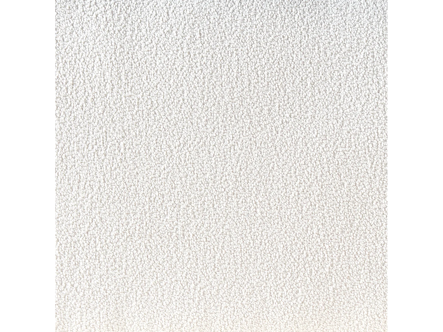 Ecksofa SOSJO Bouclé Cremeweiss 3-Sitzer rechtsseitig