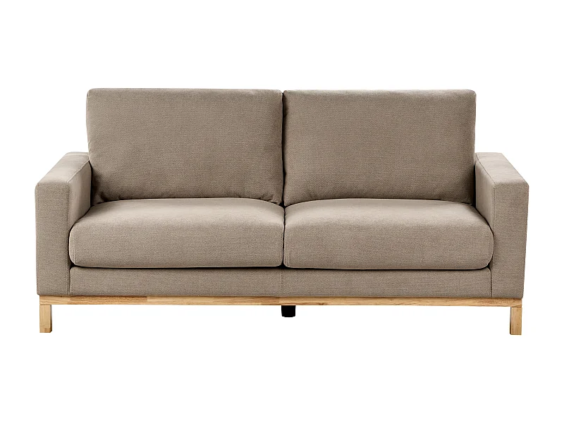 Canapé 2 places SIGGARD Tissu Taupe