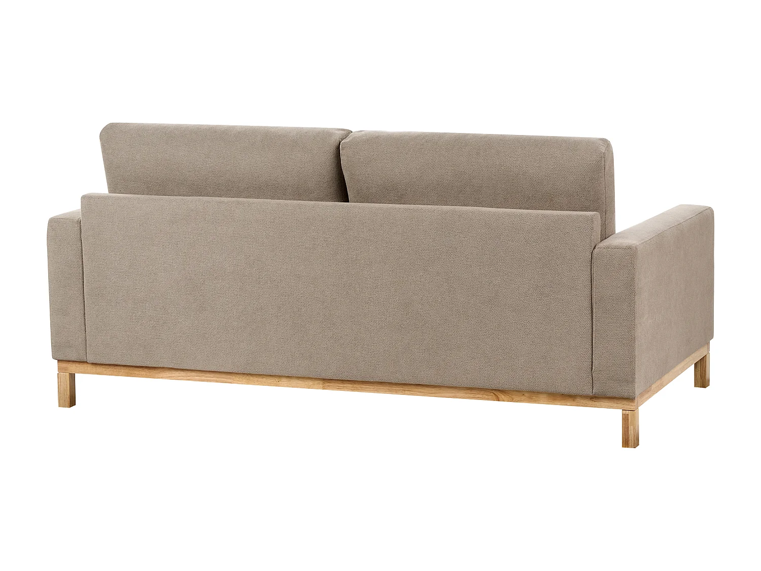 Sofá SIGGARD Tecido Taupe 2 lugares