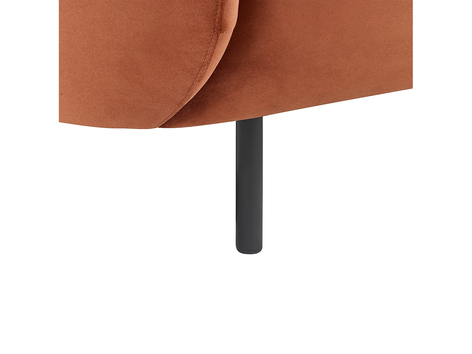 Sofa LOEN Samtstoff Orange 2-Sitzer