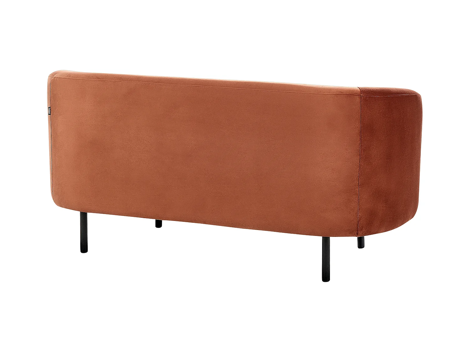 Sofa LOEN Samtstoff Orange 2-Sitzer