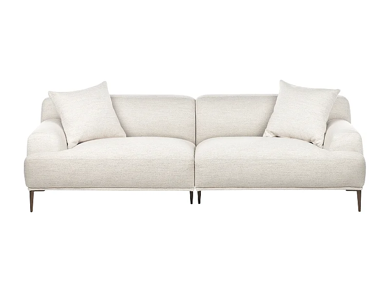 Canapé 3 places MATILA Tissu Beige clair