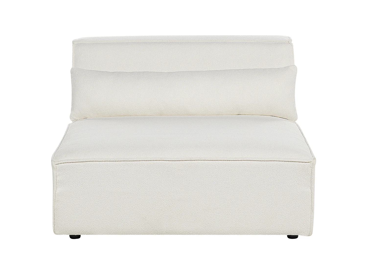 Modulsofa HELLNAR Bouclé Cremeweiss 3-Sitzer