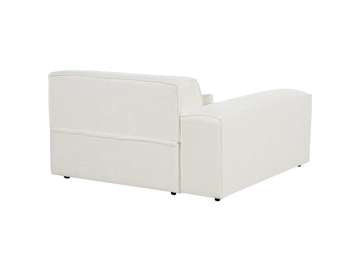 Modulsofa HELLNAR Bouclé Cremeweiss 3-Sitzer
