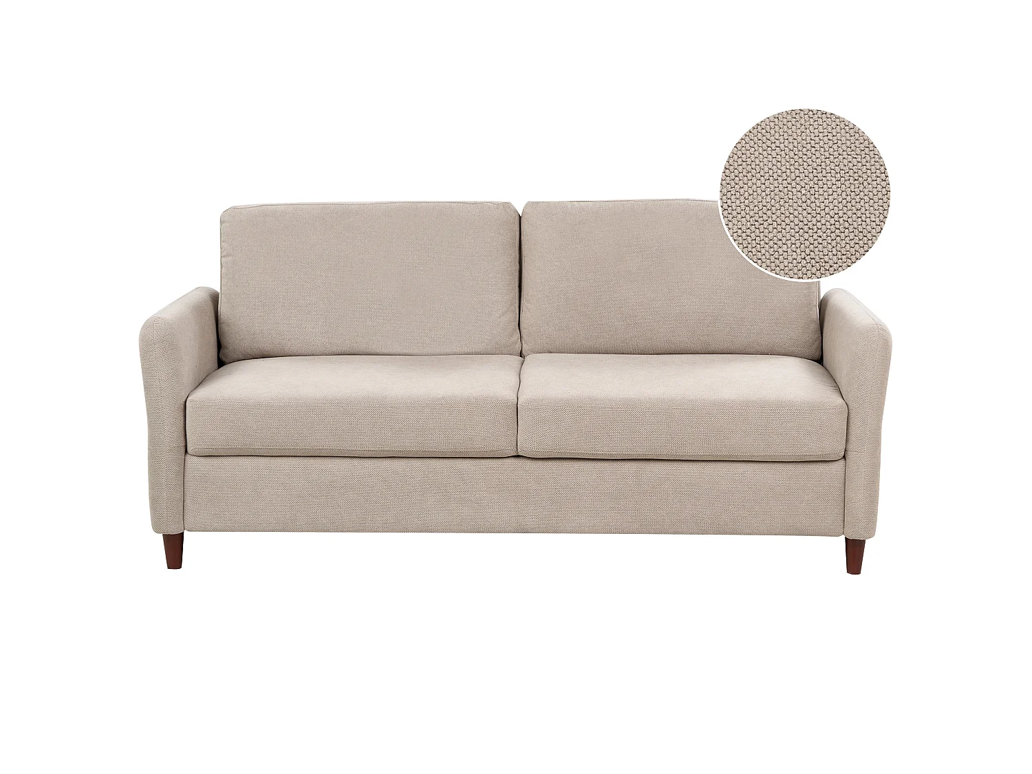 Sofa 3 Seater MARE Fabric Taupe with Storage