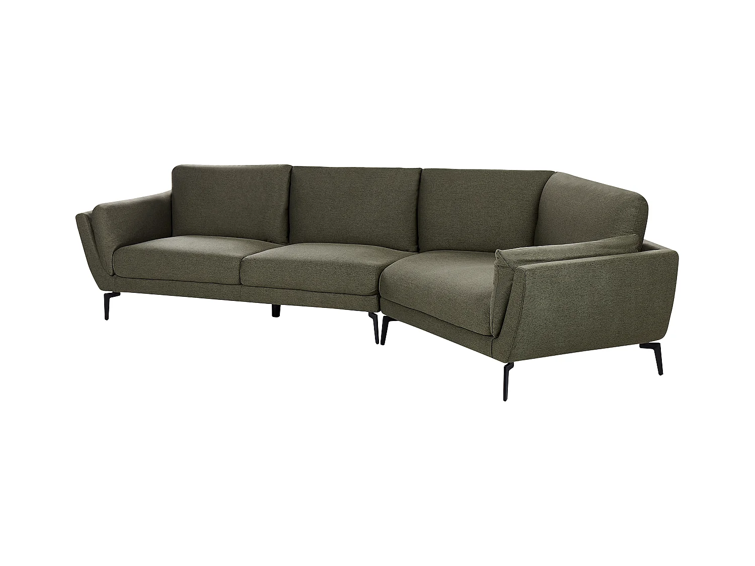 Sofa KANSSELI Stoff Dunkelgrün 3-Sitzer