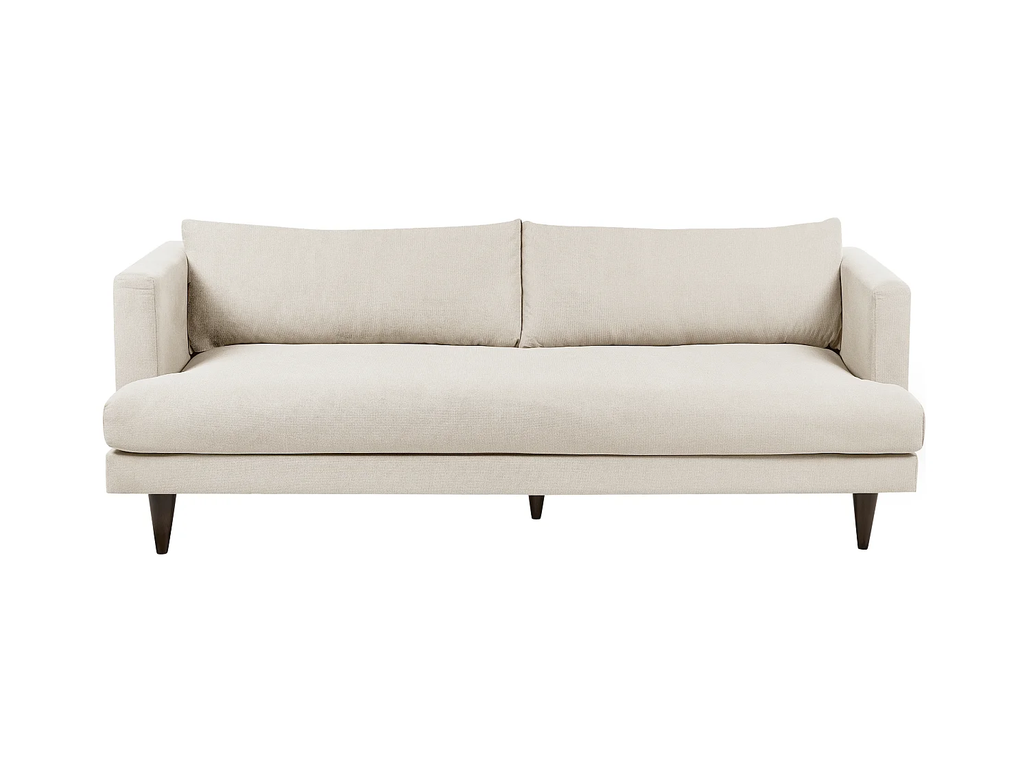 Canapé 3 places JARPEN Tissu Beige clair