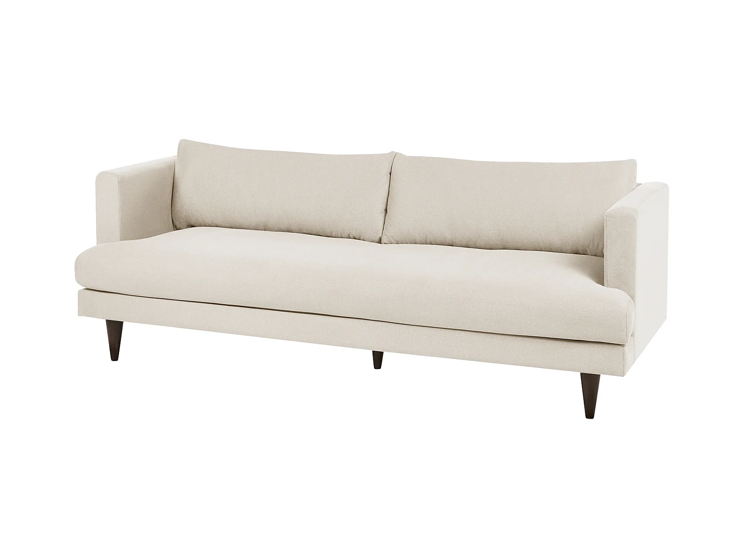 Canapé 3 places JARPEN Tissu Beige clair