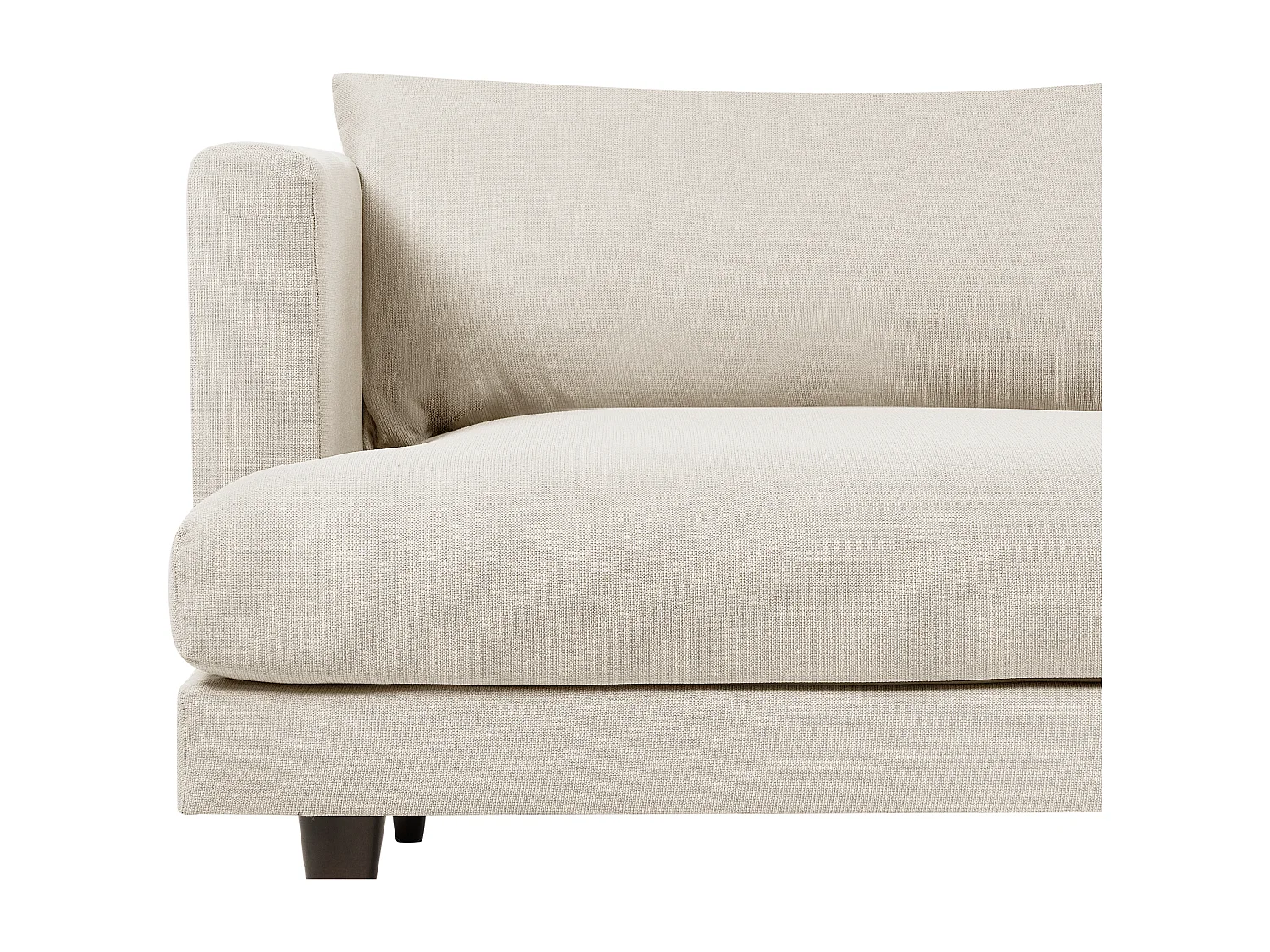 Canapé 3 places JARPEN Tissu Beige clair