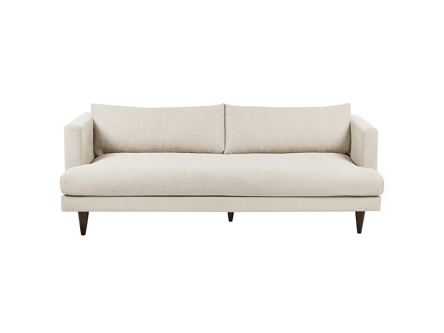 Divano JARPEN Tessuto Beige chiaro 3 posti
