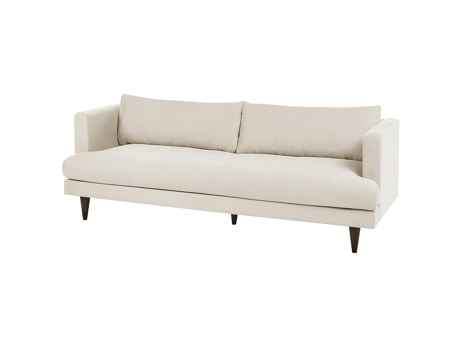 Divano JARPEN Tessuto Beige chiaro 3 posti