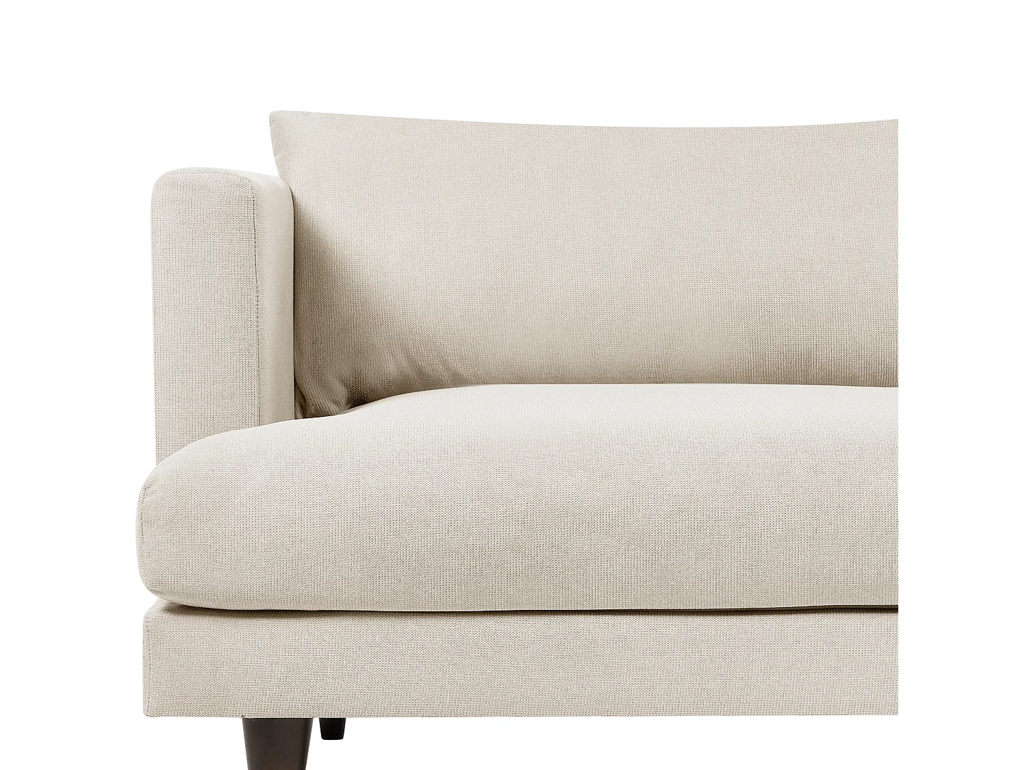 Divano JARPEN Tessuto Beige chiaro 3 posti