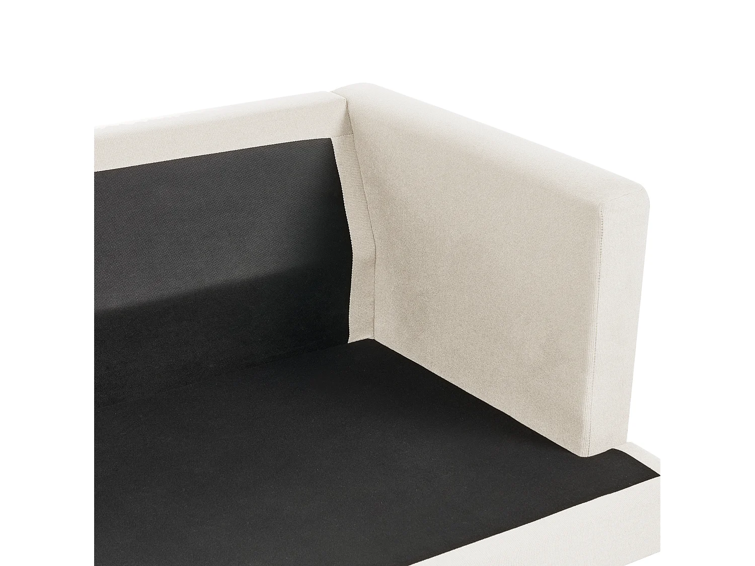 Divano JARPEN Tessuto Beige chiaro 3 posti
