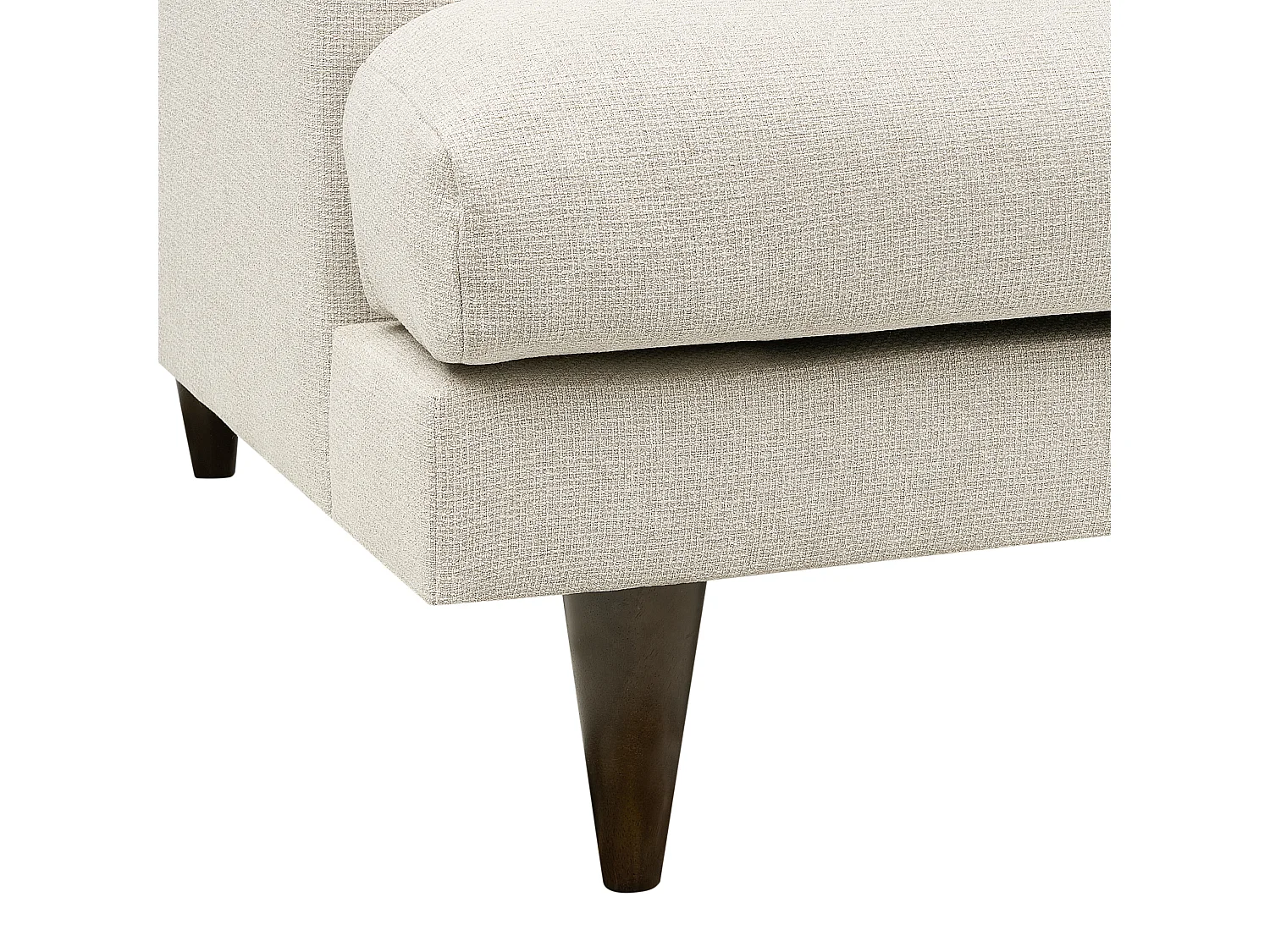 Divano JARPEN Tessuto Beige chiaro 3 posti