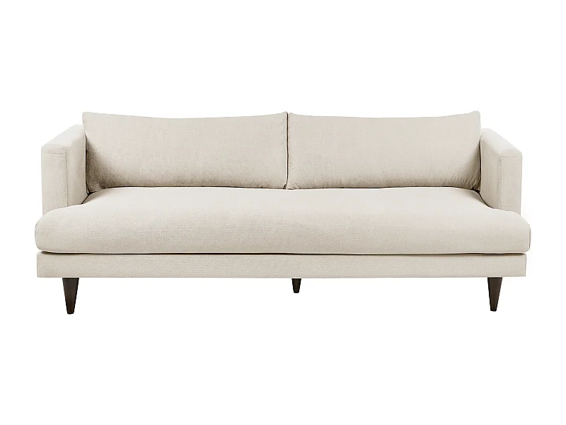 Divano JARPEN Tessuto Beige chiaro 3 posti