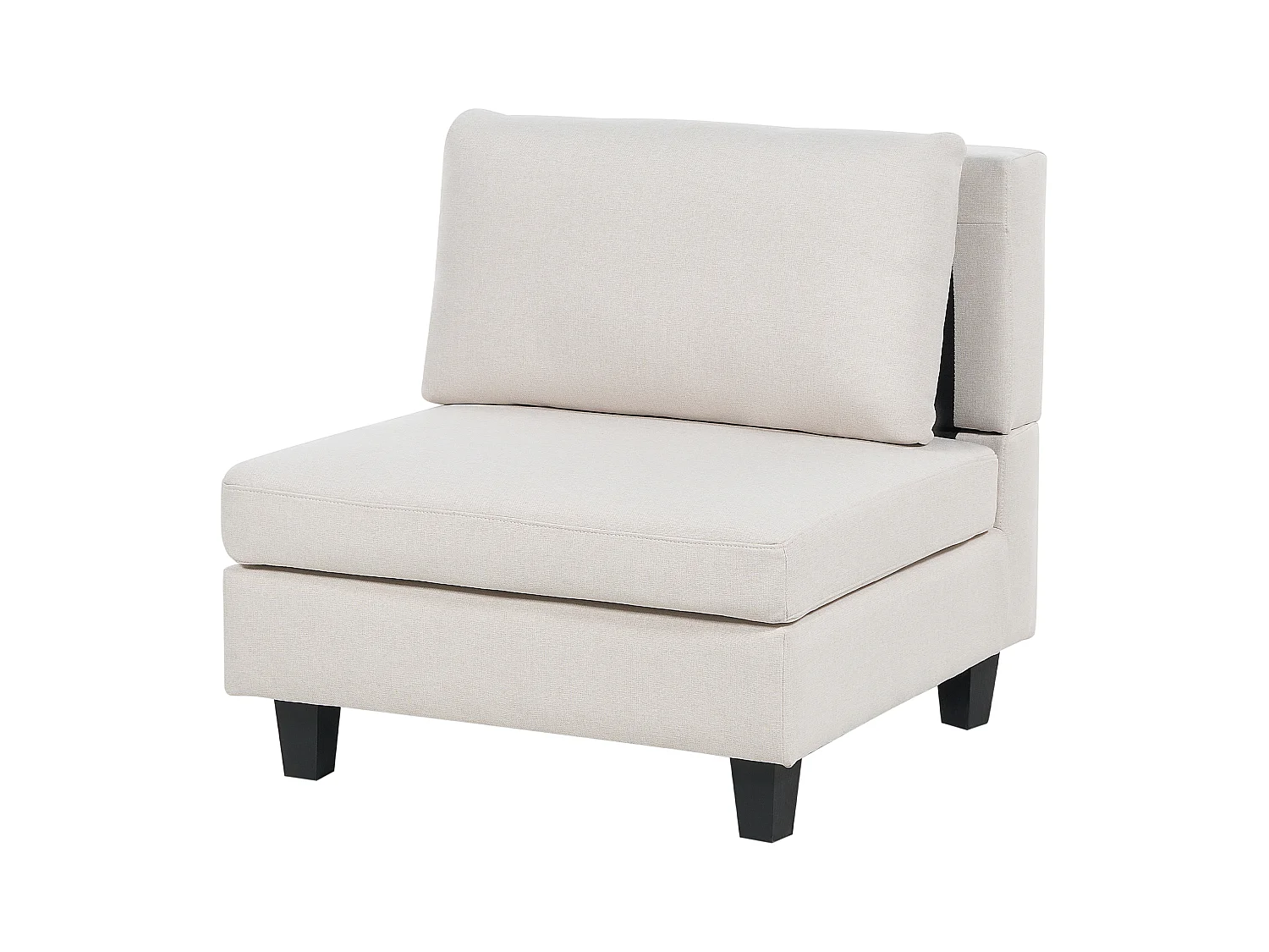 Modulaire U-vormige bank UNSTAD Stof Lichtbeige Met ottomaan 5-zitter