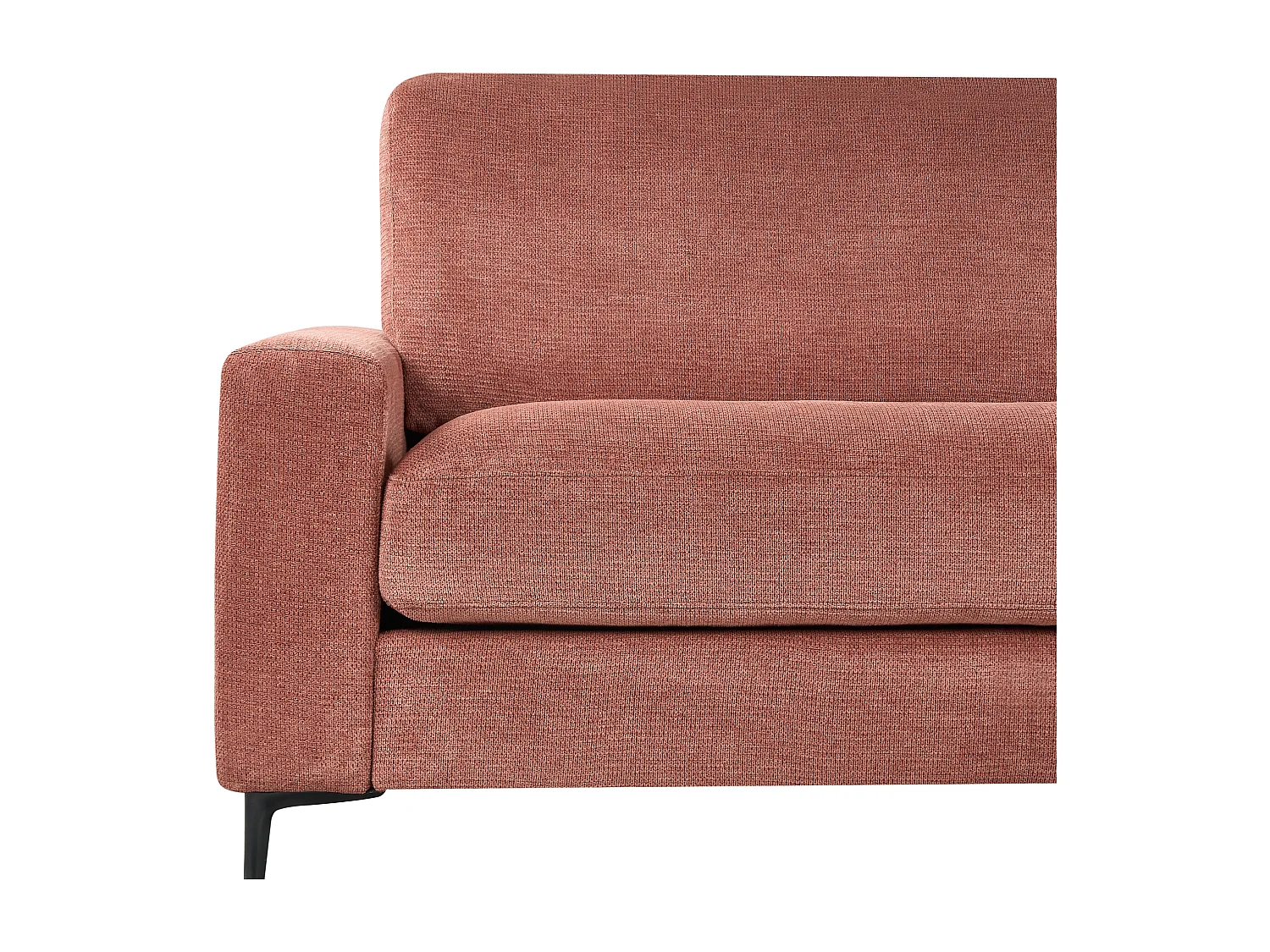 Hoekbank MALOY Stof Rood 3-zitter Linkerzijde