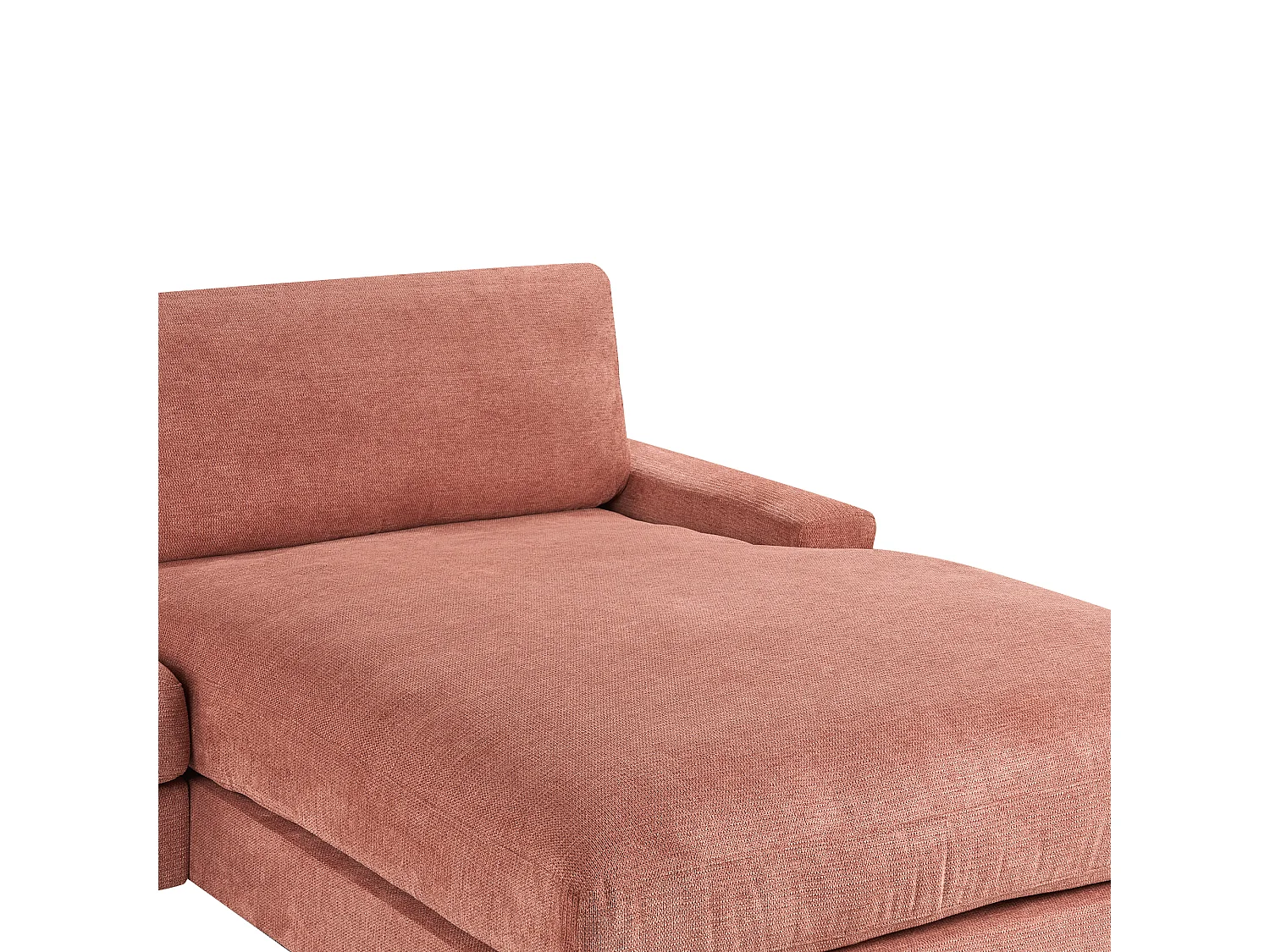 Hoekbank MALOY Stof Rood 3-zitter Linkerzijde