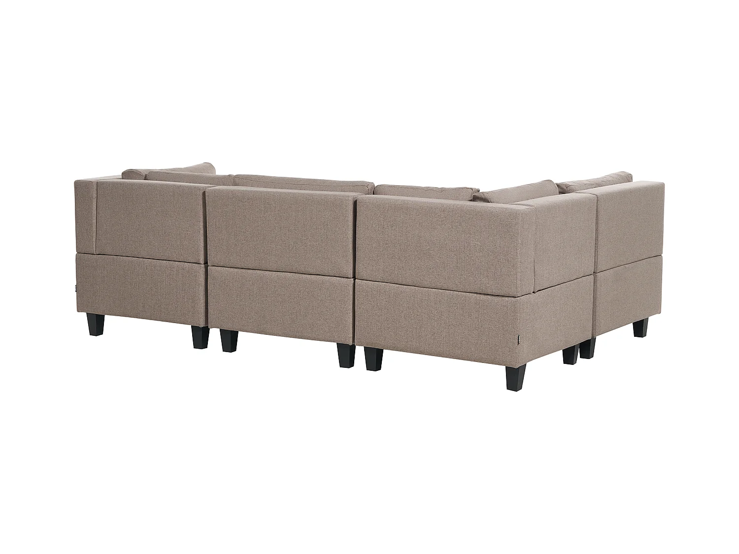 Modulaire U-vormige bank UNSTAD Stof Bruin 5-zitter