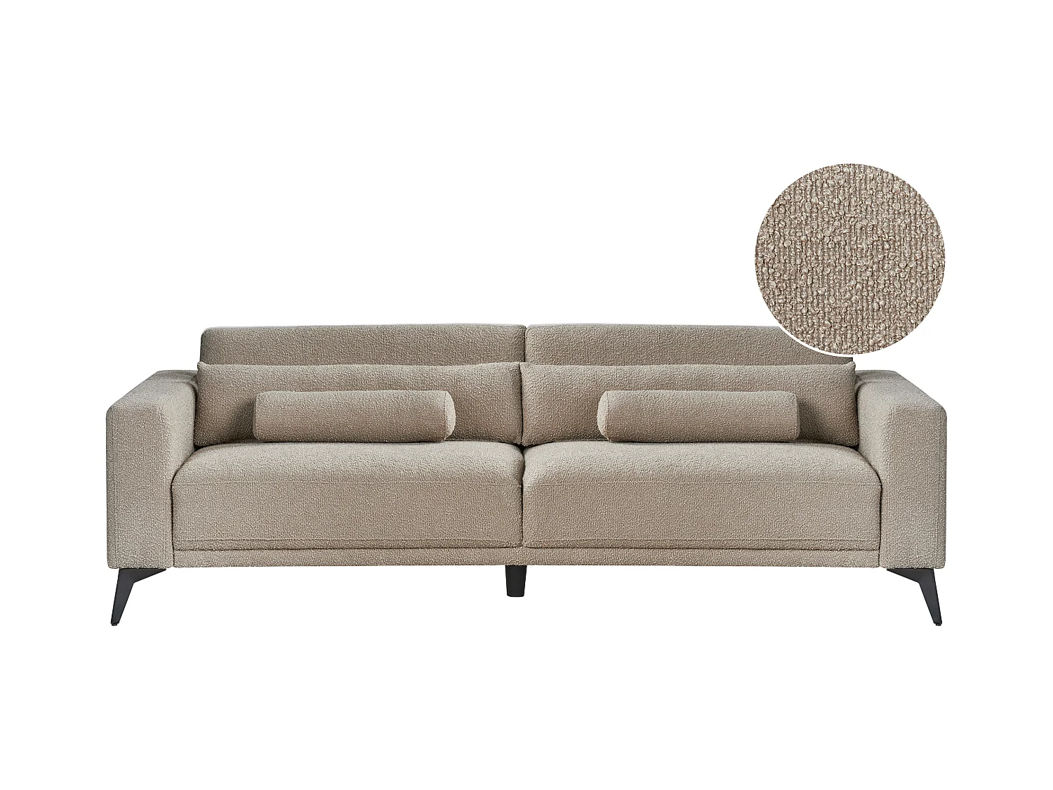 Canapé 3 places ANGE Bouclé Taupe