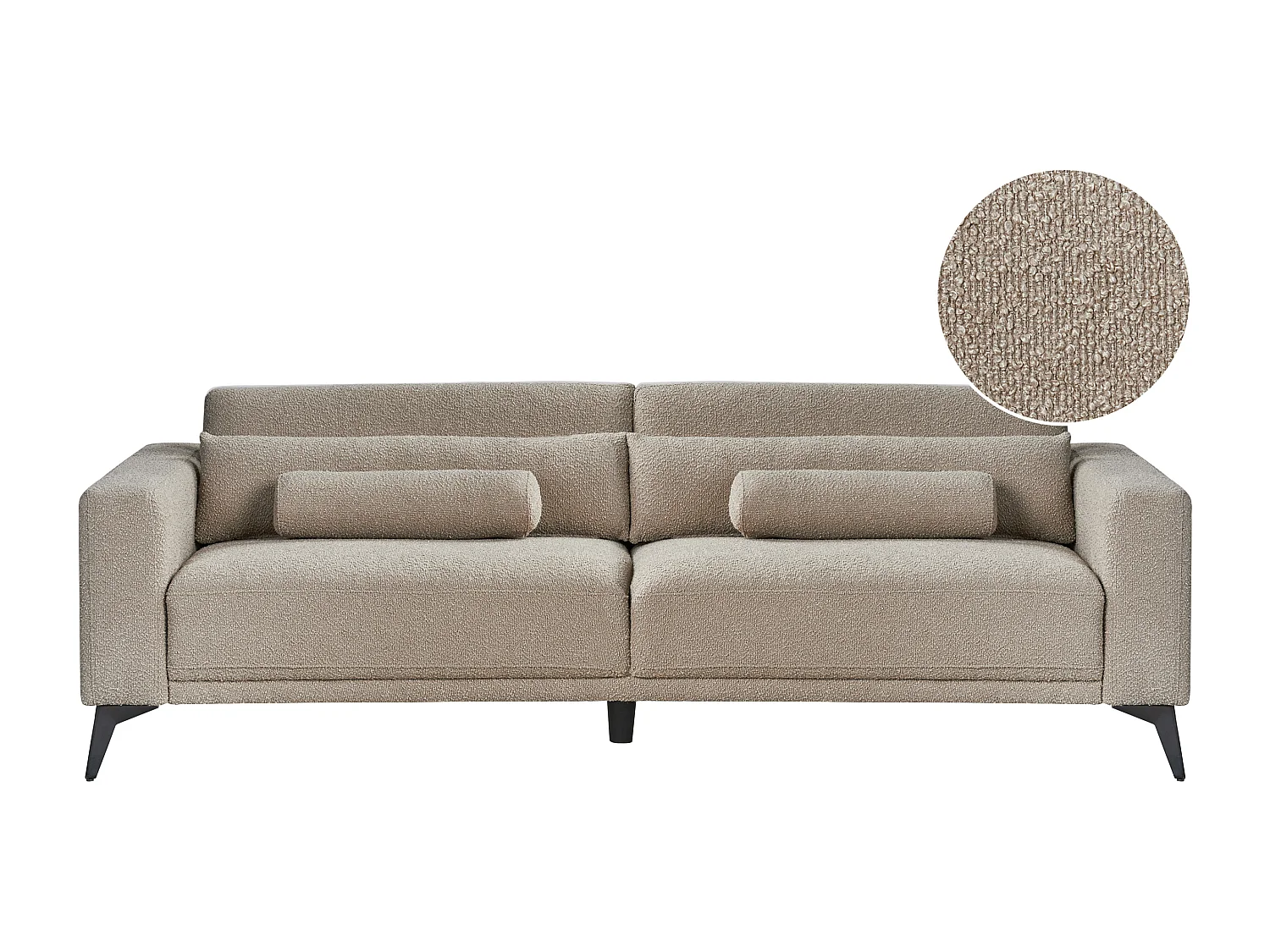 Bank ANGE Bouclé Taupe 3-zitter