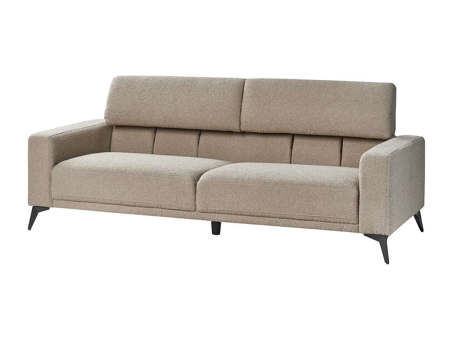 Bank ANGE Bouclé Taupe 3-zitter