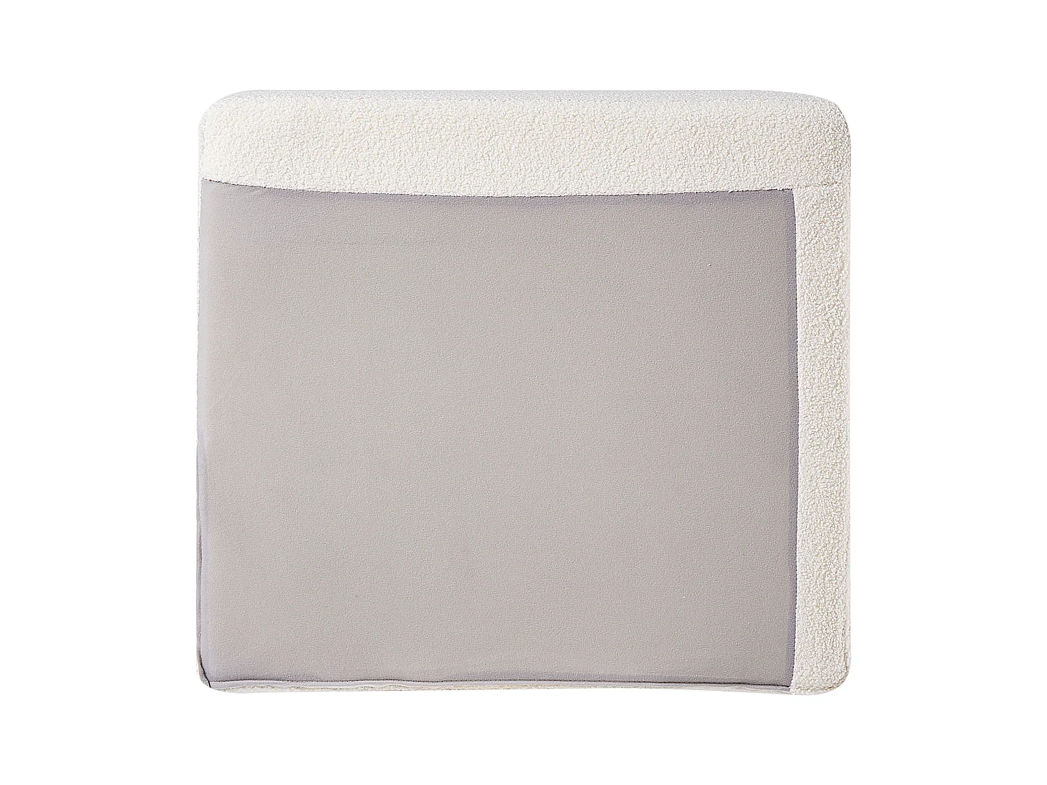 Divano angolare OSLO Bouclé Bianco 4 posti Lato destro