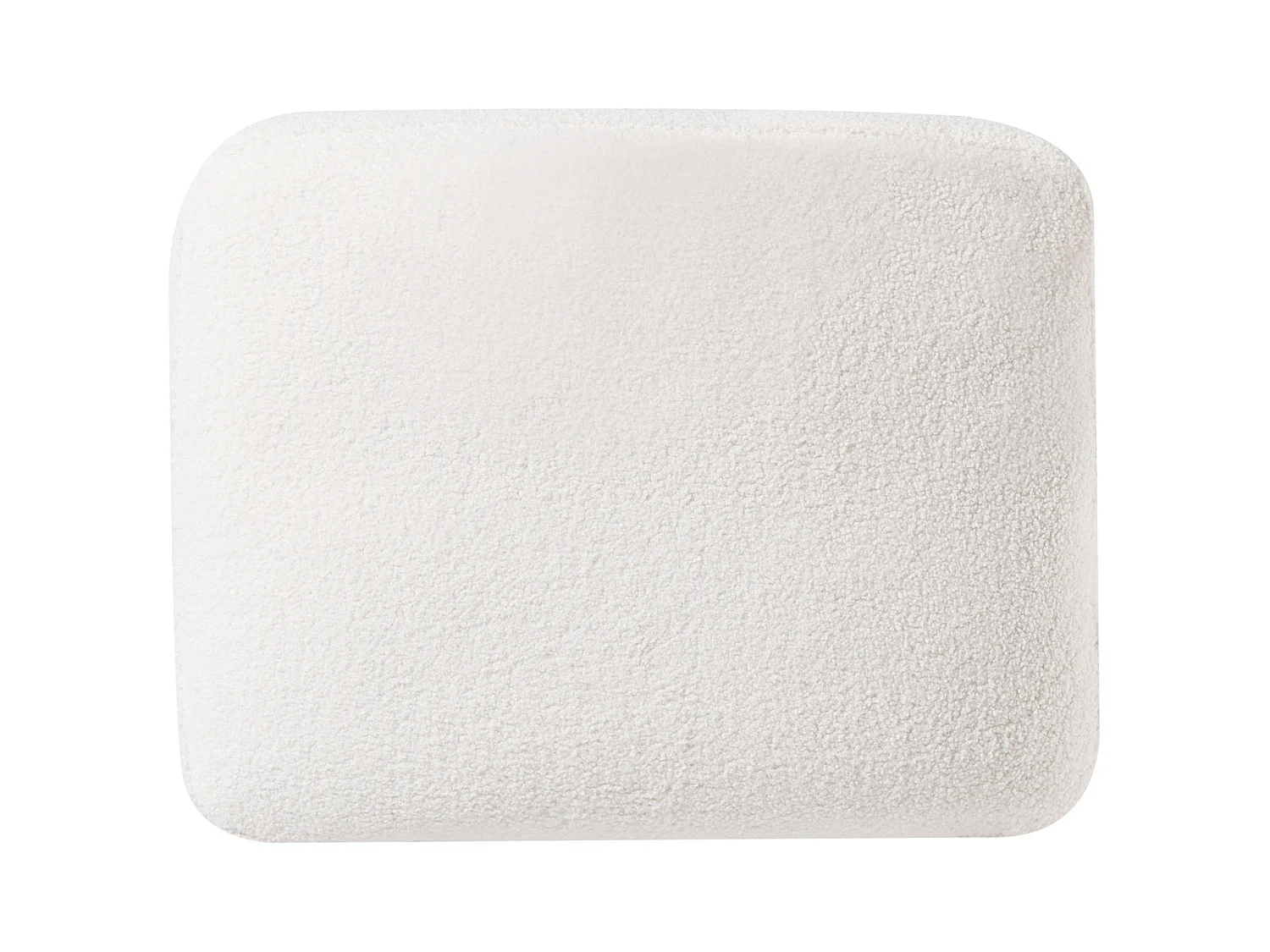 Divano angolare OSLO Bouclé Bianco 4 posti Lato destro